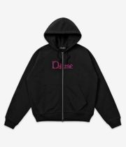 Dime Classic Veins Zip-Hoodie (black)