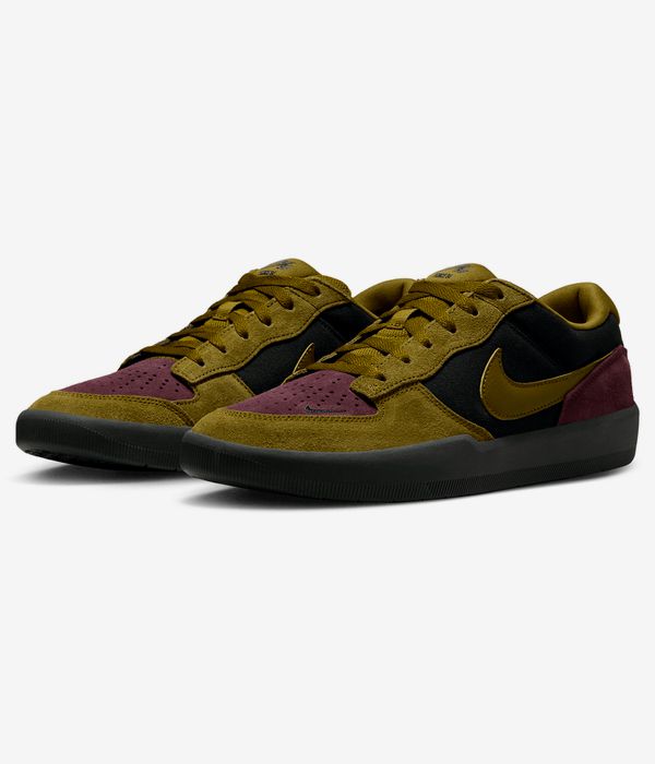 Nike SB Force 58 Chaussure (black olive flak burgundy crush)