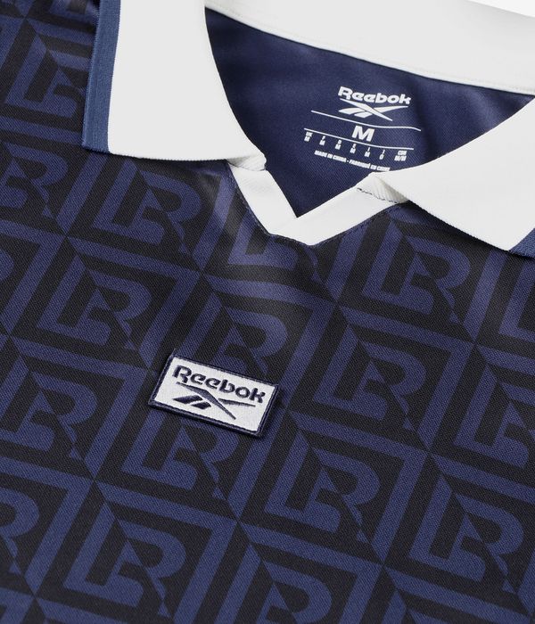 Reebok Monogram Football Polo-Shirt (black blue)