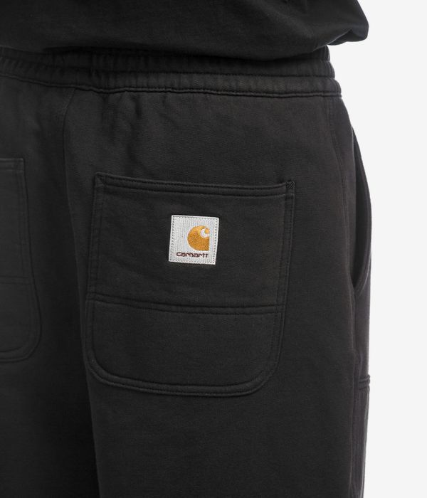 Carhartt WIP Double Knee Sweat Pant Hose (black stone washed)