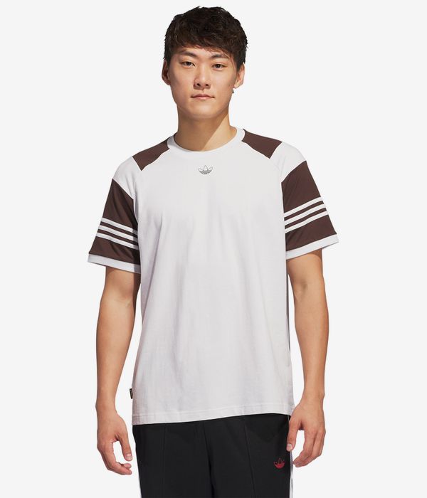 adidas Tyshawn Camiseta (cry white dark brown)