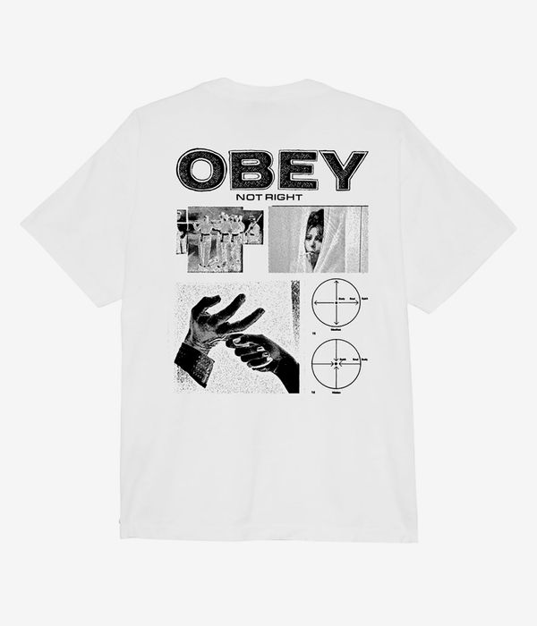 Obey Not Right T-Shirt (white)
