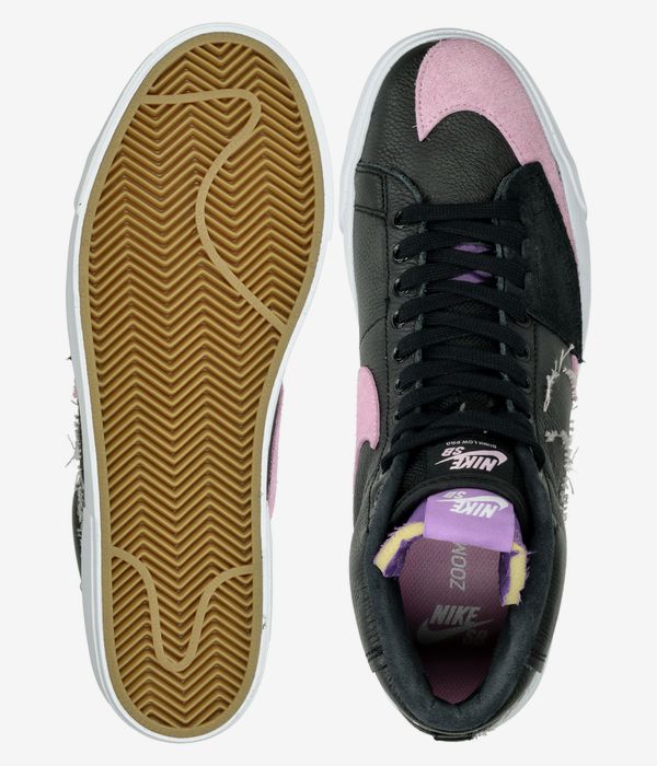 Nike SB Zoom Blazer Mid Edge Chaussure (black pink rise white purple neb)