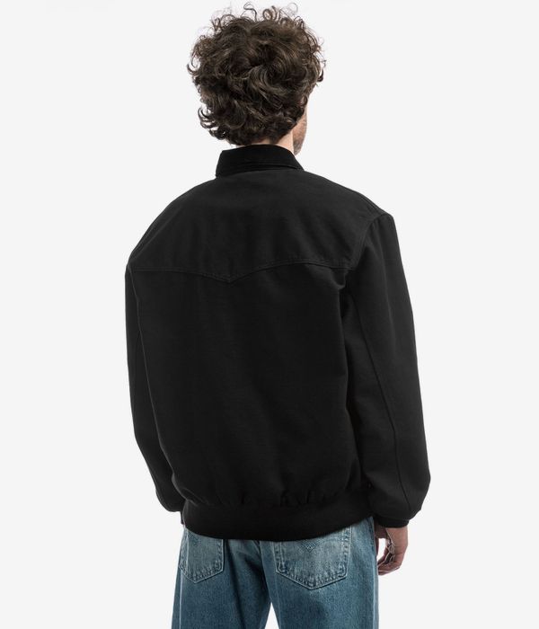 Shop Carhartt WIP OG Santa Fe Organic Dearborn Jacket (black black