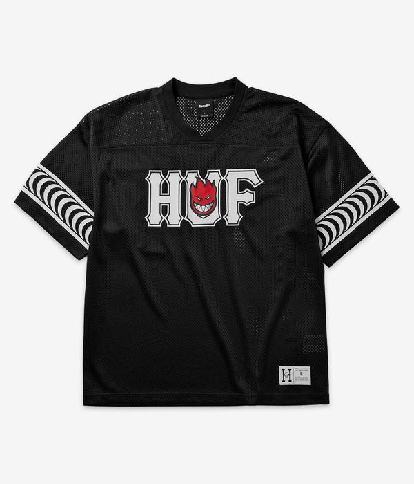 HUF x Spitfire End Zone Jersey T-Shirt (black)