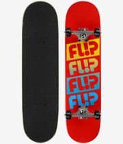 Flip Team Quattro 7.88" Complete-Skateboard (red)
