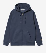 Carhartt WIP Chase Zip-Hoodie (dusky blue gold)