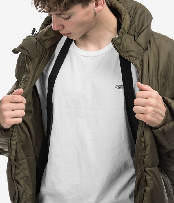 Poetic Collective Hooded Puffer Jacke (olive)