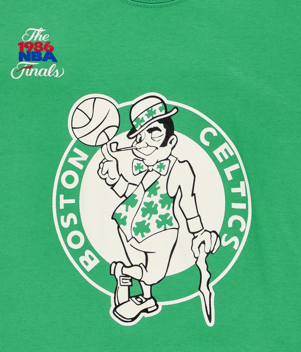 T-shirt Mitchell & Ness Boston Celtics green Worn Logo/Wormark Tee