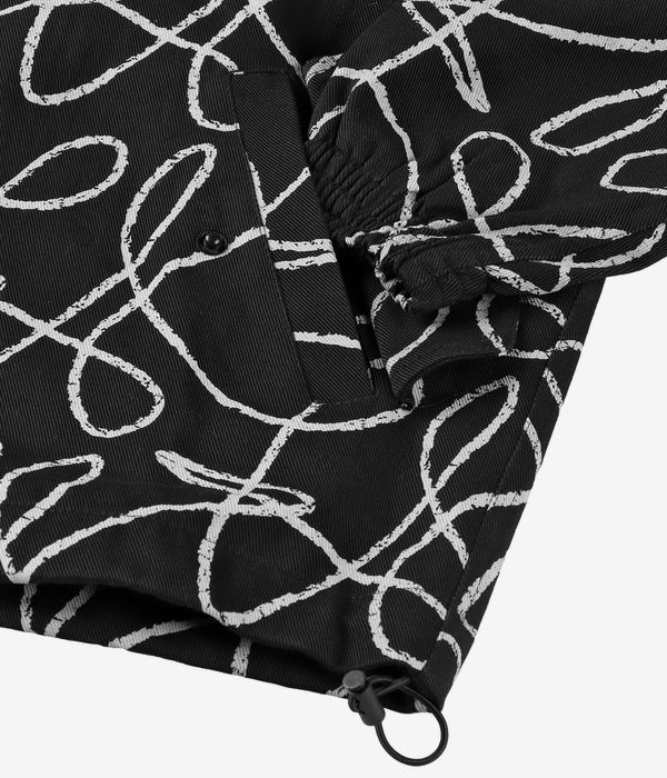 Poetic Collective Boxy Doodle Denim Jacket (black)