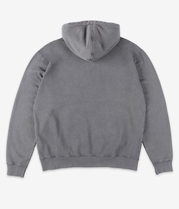 skatedeluxe World Patch Organic sweat à capuche (washed charcoal)