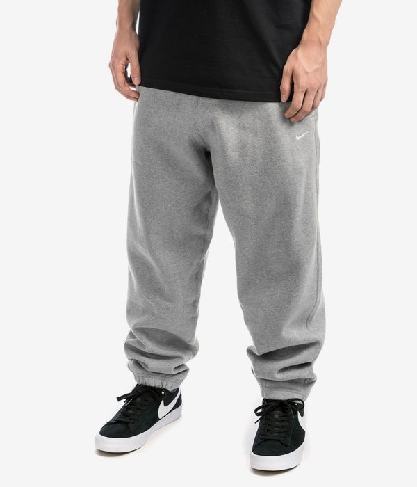 Nike SB Solo Swoosh Pants (dk grey heather/white)