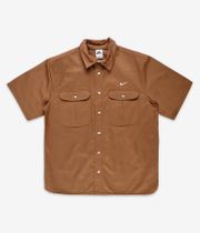 Nike SB Tanglin Button Up Koszulka z Krótkim Rękawem (ale brown)