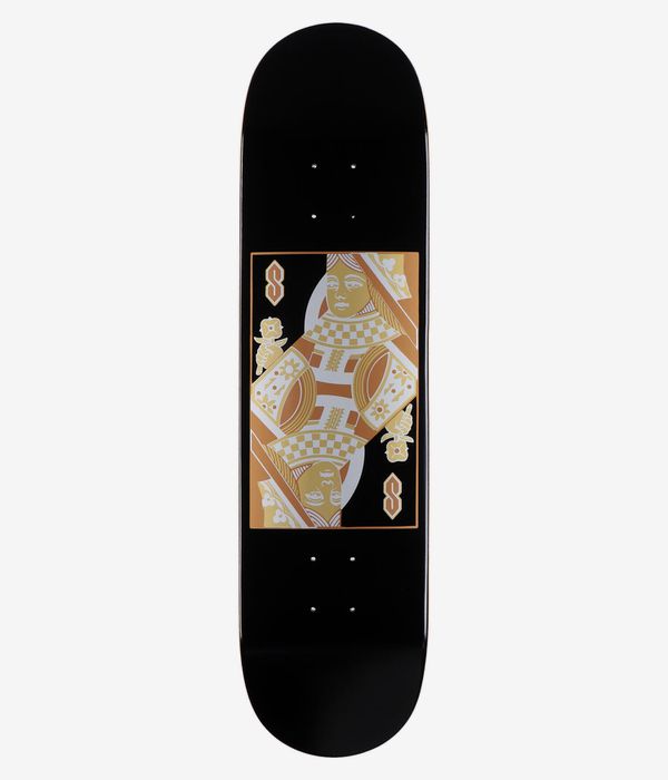 skatedeluxe Cards Twin Tail 8" Skateboard Deck (black)