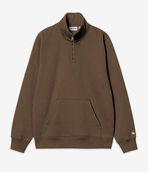 Carhartt WIP Chase Neck Zip Jersey (chocoalte gold)