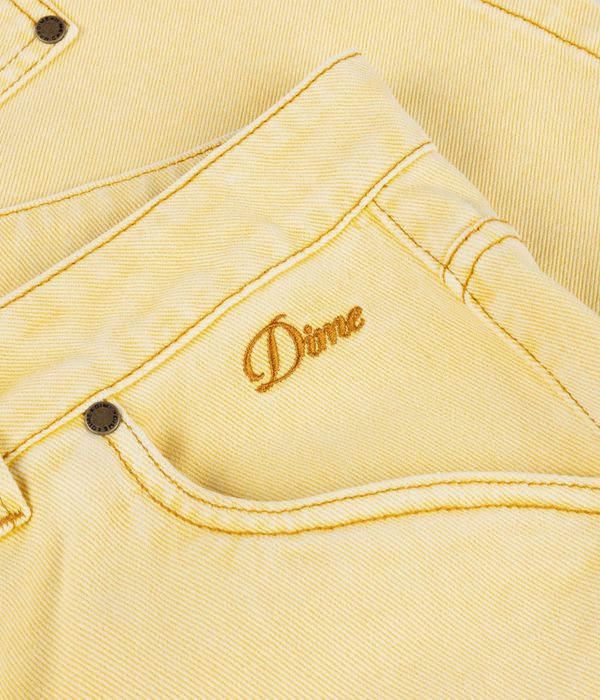 Dime Carpenter Denim Shorts (lemon)