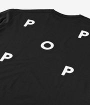 Pop Trading Company Logo Longues Manches (black white)