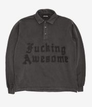 Fucking Awesome Blackletter Rugby Longsleeve (dark grey)