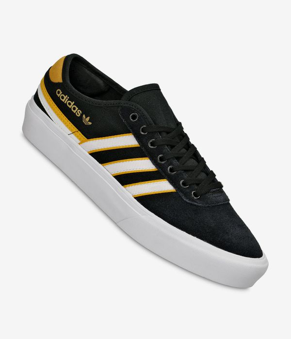 Shop adidas Premiere Shoes (core black white yellow) online | skatedeluxe