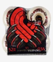 Powell-Peralta Dragons V1 Symmetrical Narrow Ride Wheels (offwhite) 52 mm 93A 4 Pack
