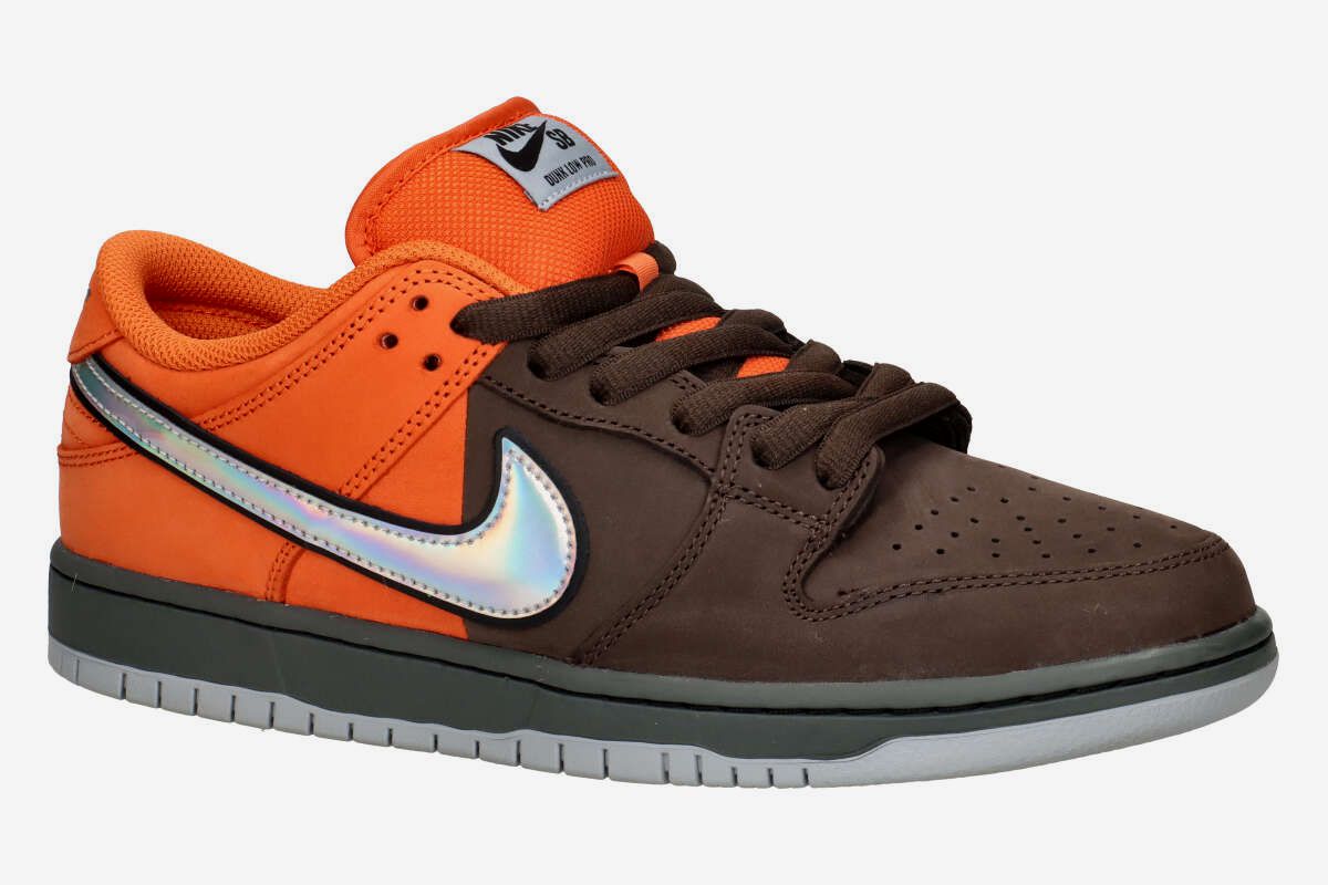 Nike SB Dunk Low Pro Schoen (safety orange wolf grey baroque)