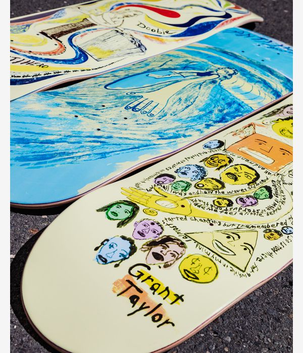 Anti Hero Daan Expressions 8.28" Skateboard Deck (blue)