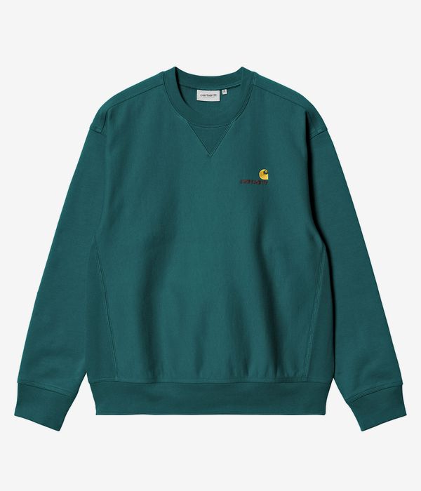 Carhartt WIP American Script Sweatshirt (malachite)