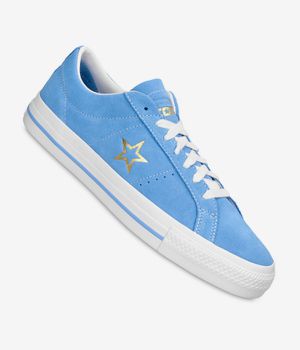 Converse CONS One Star Pro Shoes (light blue white gold)
