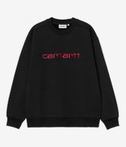 Carhartt WIP W' Basic Sweatshirt women (black scarlet)