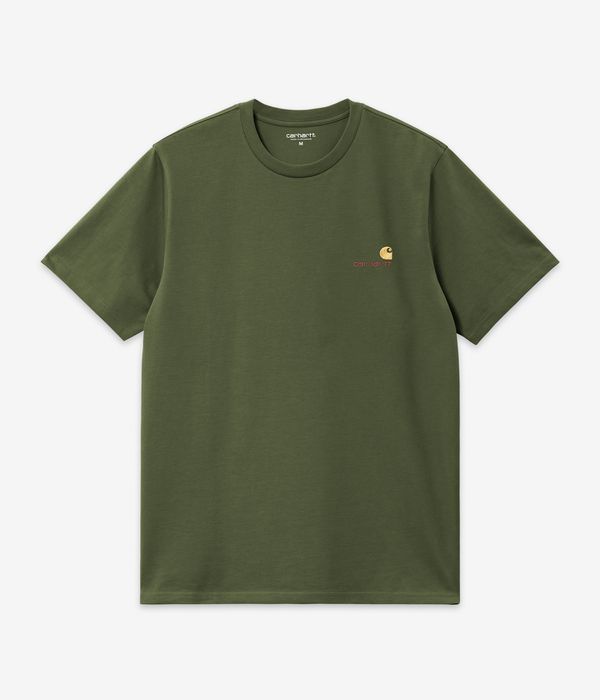 Carhartt WIP American Script Organic T-Shirt (tarragon)