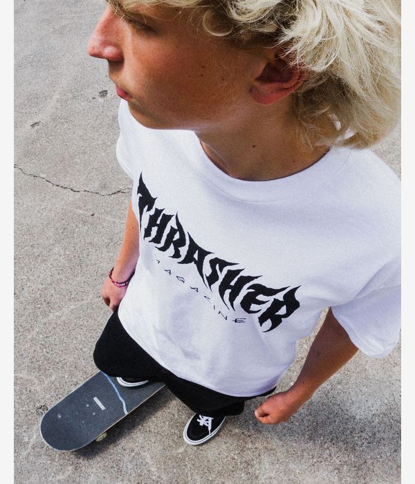 Thrasher Metal Camiseta (white)