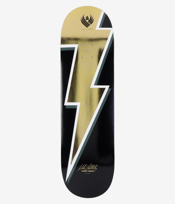 Powell-Peralta Vallely Lightning Bolt Flight Shape 308 8.755" Tabla de skate (gold foil)