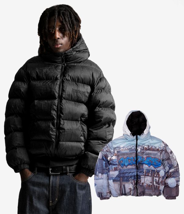 Wasted Paris Elevation Puffer Jacket reversible (black multi)