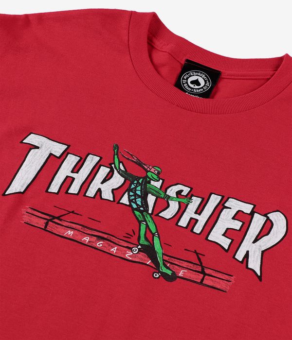Thrasher Red Curb T-Shirt (red)