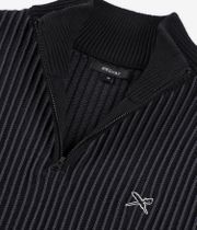Iriedaily La Flag 1/4-Zip Felpa (black anthracite)