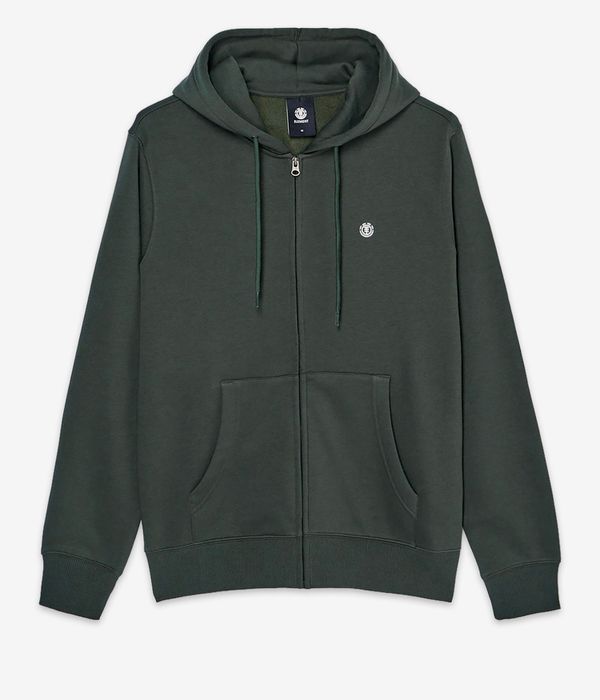 Element Icon Embroidery Zip-Hoodie (deep forest)