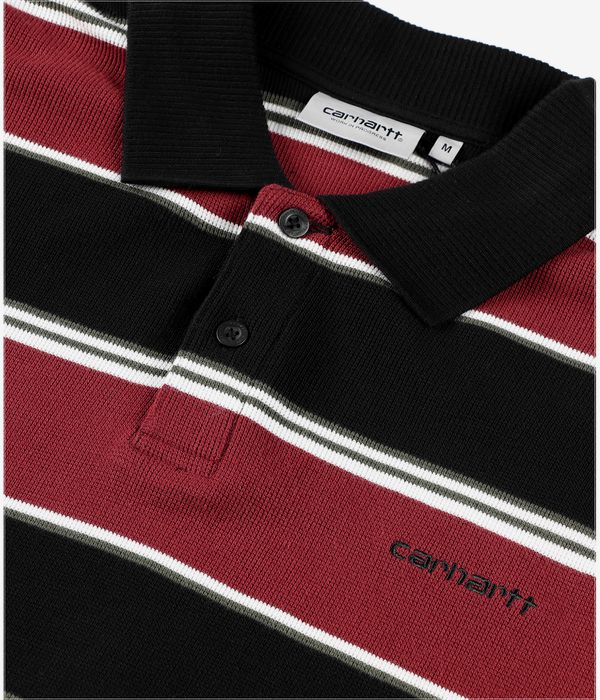 Carhartt WIP Malone Polo (stripe dark brick)