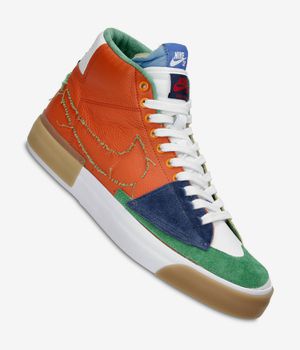 Nike SB Zoom Blazer Mid Edge Shoes (safety orange lucky green)