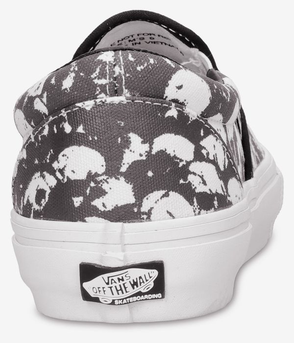 Vans Skate Slip-On Skull Pile Shoes (black white gum)