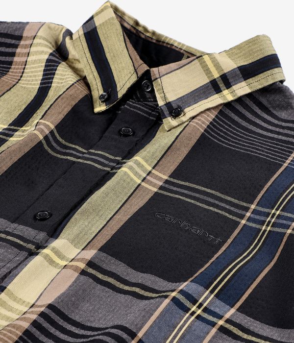 Carhartt WIP Roslin Dobby Shirt (check black black)