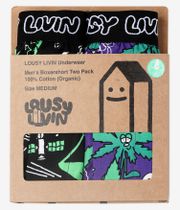 Lousy Livin Outer Weedy Briefs Boxer (black) pacco da 2
