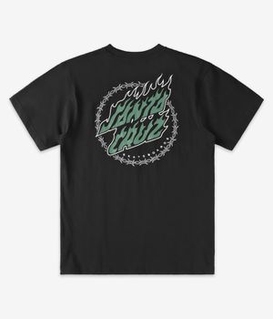 Santa Cruz Wired Flame Dot Chest T-Shirt (black)