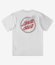 Santa Cruz Wired Flame Dot Chest T-Shirt (white)