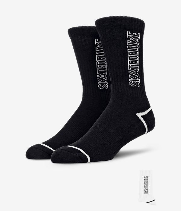 skatedeluxe Outline Socken US 6-13 (white black) 2er Pack