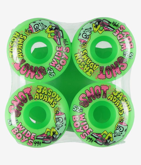 Snot Jason Adams Wide Boys Roues (neon green) 52 mm 99A 4 Pack
