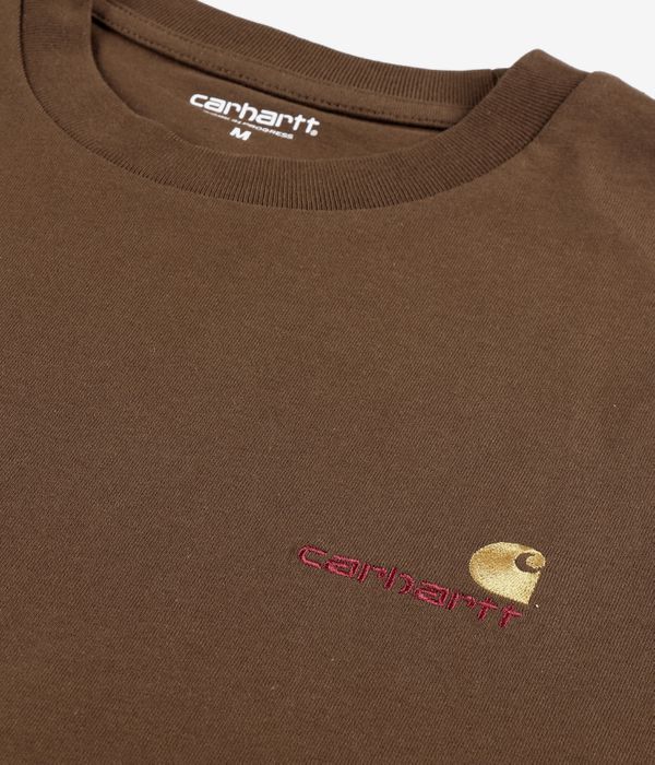 Carhartt WIP American Script Organic Camiseta (lumber)