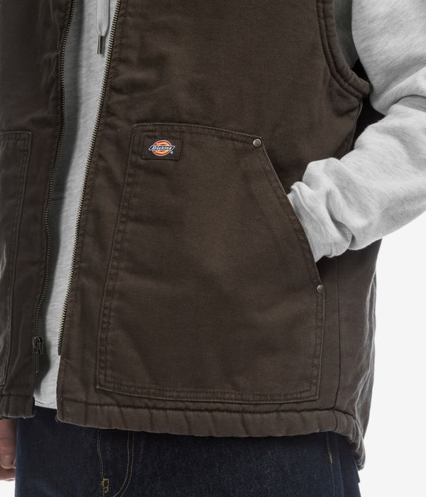 Dickies Duck Canvas Vest (dark brown)