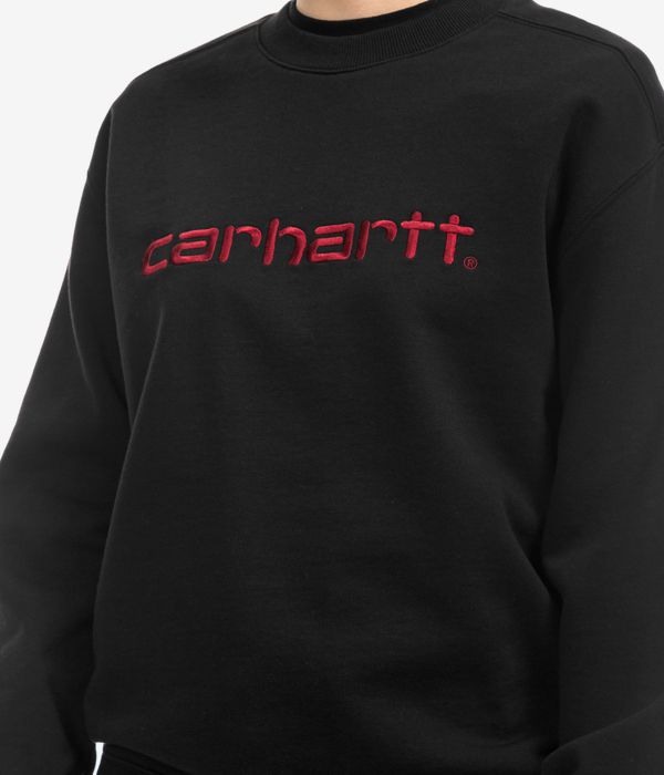 Carhartt WIP W' Basic Felpa women (black scarlet)