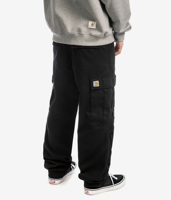 Compra online Carhartt WIP Regular Cargo Moraga Pant Pantalones (black garment dyed) |