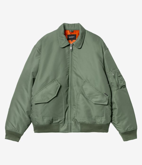 Carhartt WIP Olten Bomber Jacket (duck green turmeric)